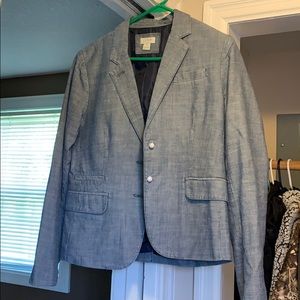 JCrew chambray blazer